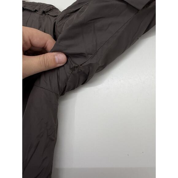 American Eagle Womens Jacket Size Medium Brown Zip Up Lined Y2K - Picture 9 of 13